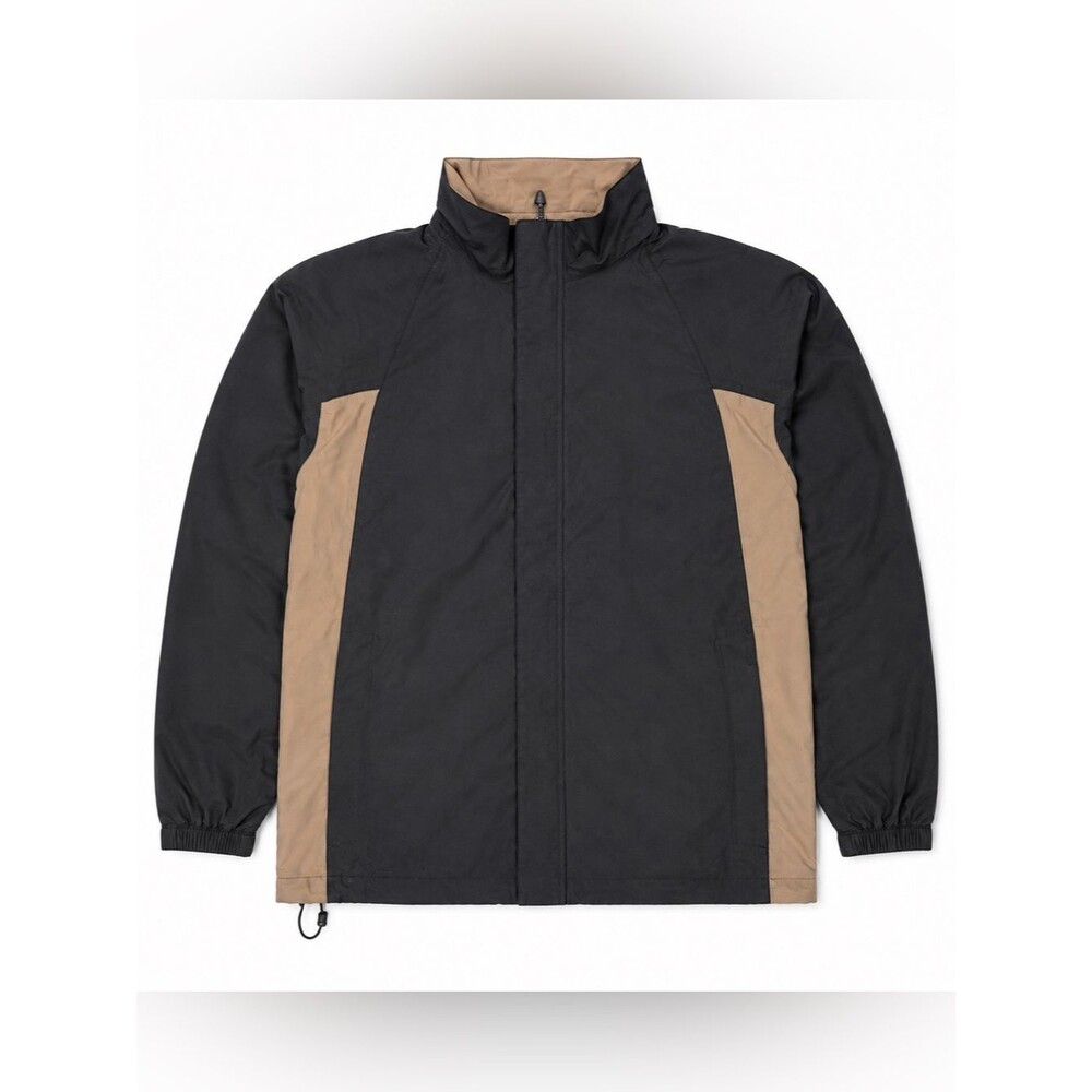 Nike Golf Storm-FIT Men’s Large Black Tan Full Zip Snap Rain Jacket